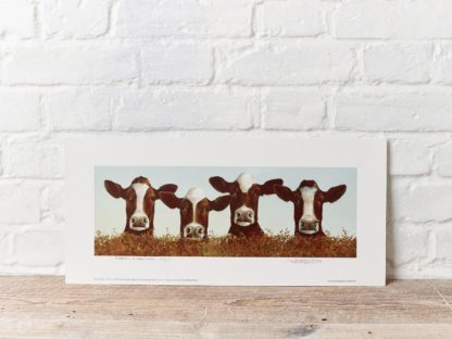 Four Cows Greeting Card