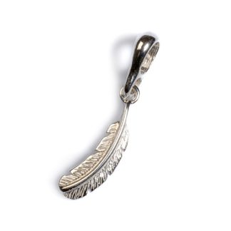 Silver Small Feather Necklace