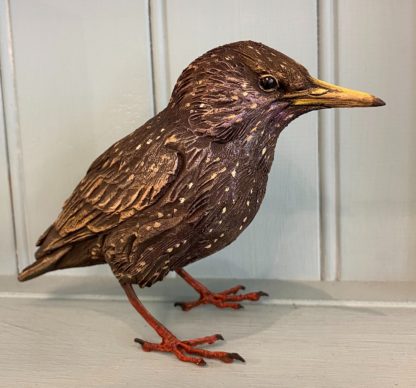 Starling Ceramic Sculpture by Karen Fawcett